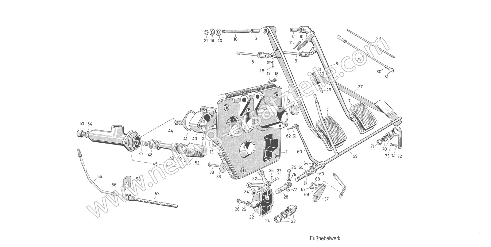 Ersatzteile Fußhebelwerk