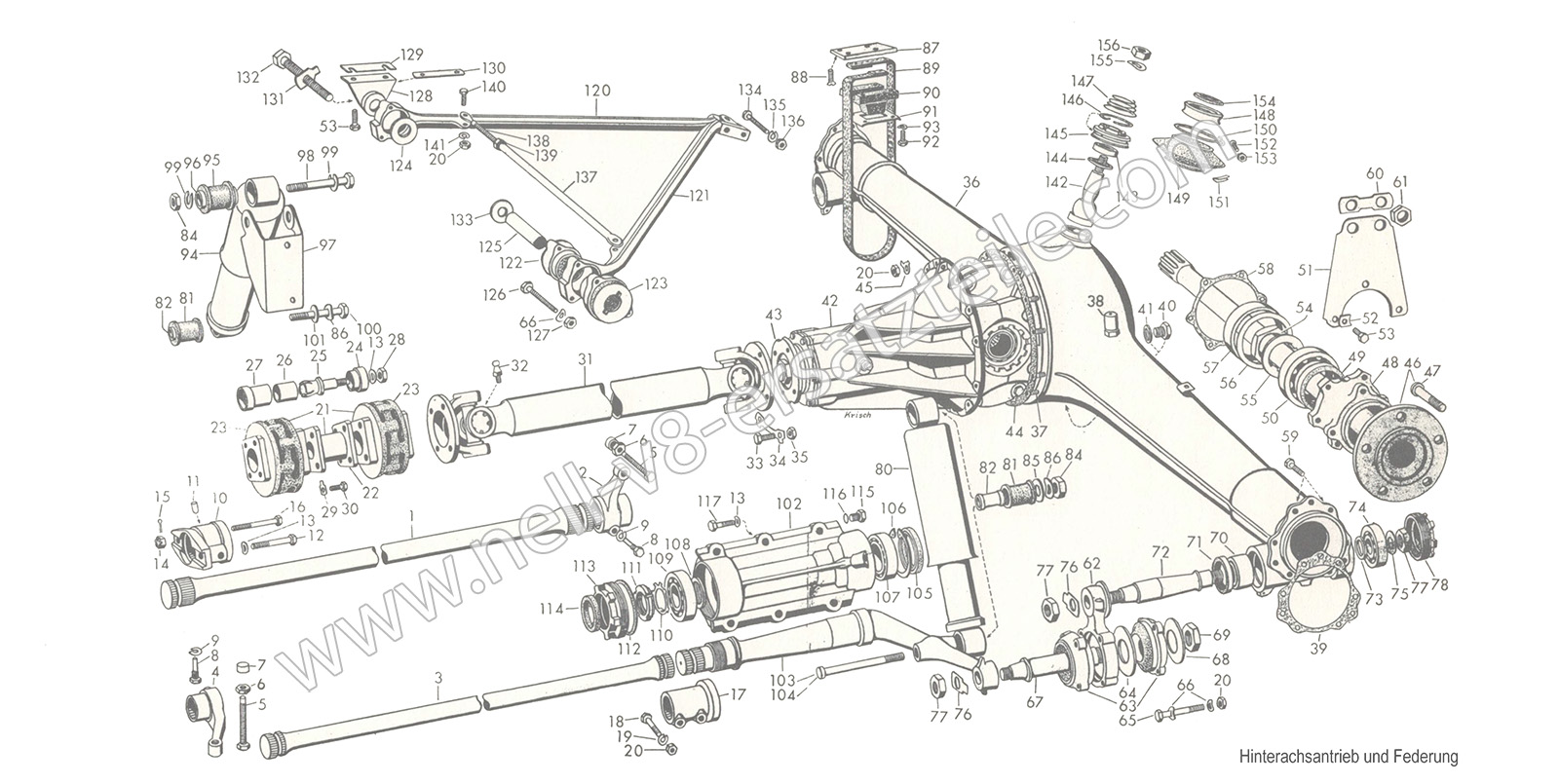 Ersatzteile Hinterachsantrieb und Federung