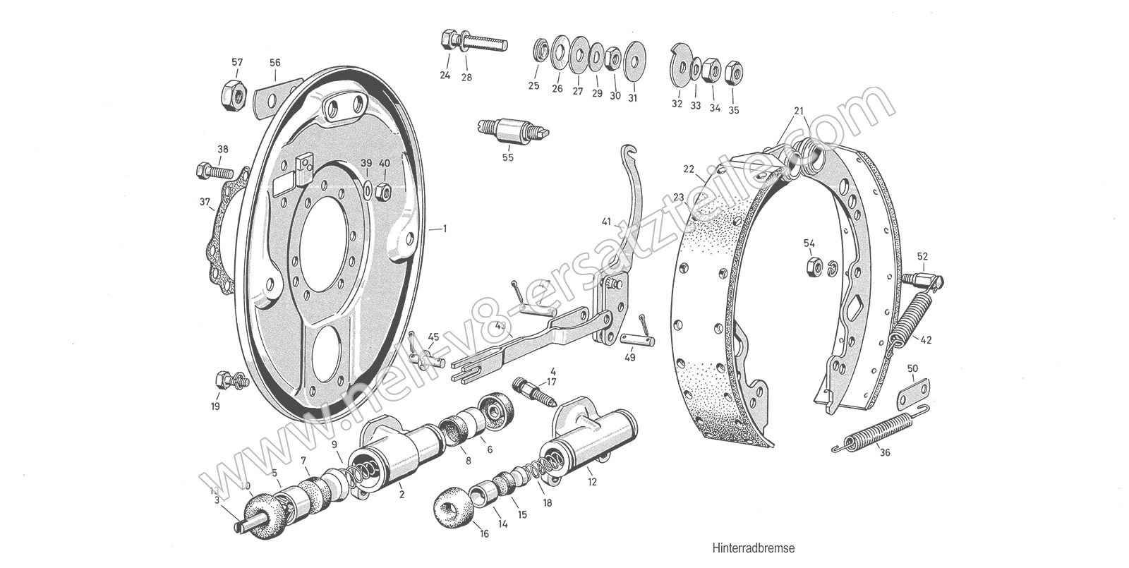 Ersatzteile Hinterradbremse